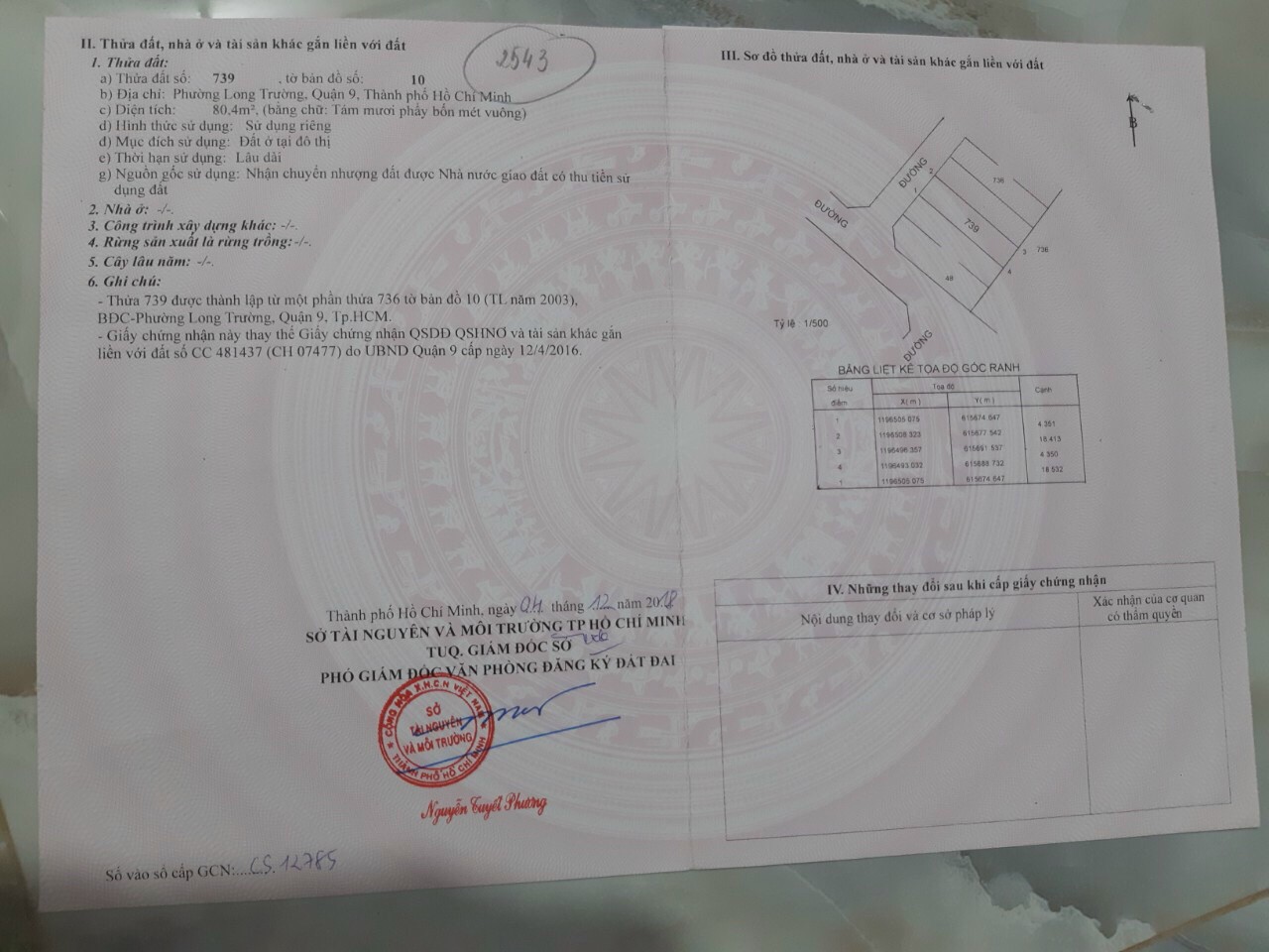 Bán đất Hẻm 488 lã xuân oai, phường Long Trường, Q.9